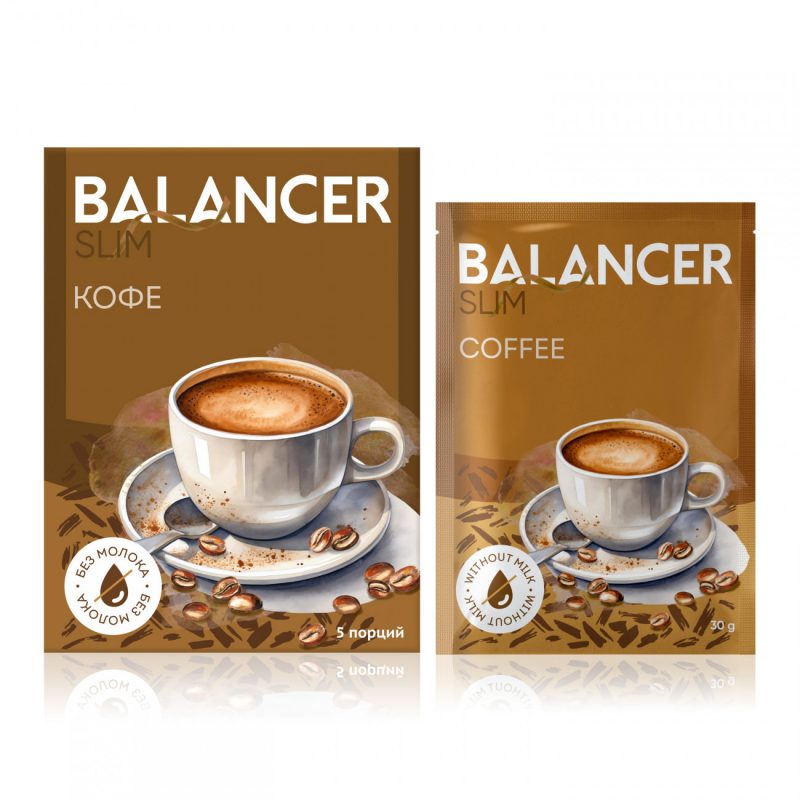Коктейль BALANCER SLIM со вкусом «Кофе», 5 саше